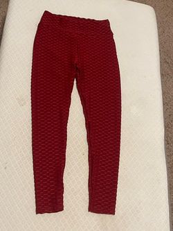 red workout leggings