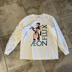 Supreme - Aeon Flux L/S Tee (SS22) - White - Medium