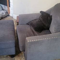 chair with foot stool 