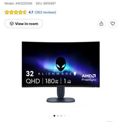 Alienware Gaming Monitor 32inch Curve 