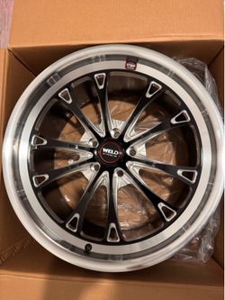 5x114 pattern Weld racing wheels 20x10.5 (2 rear wheels)