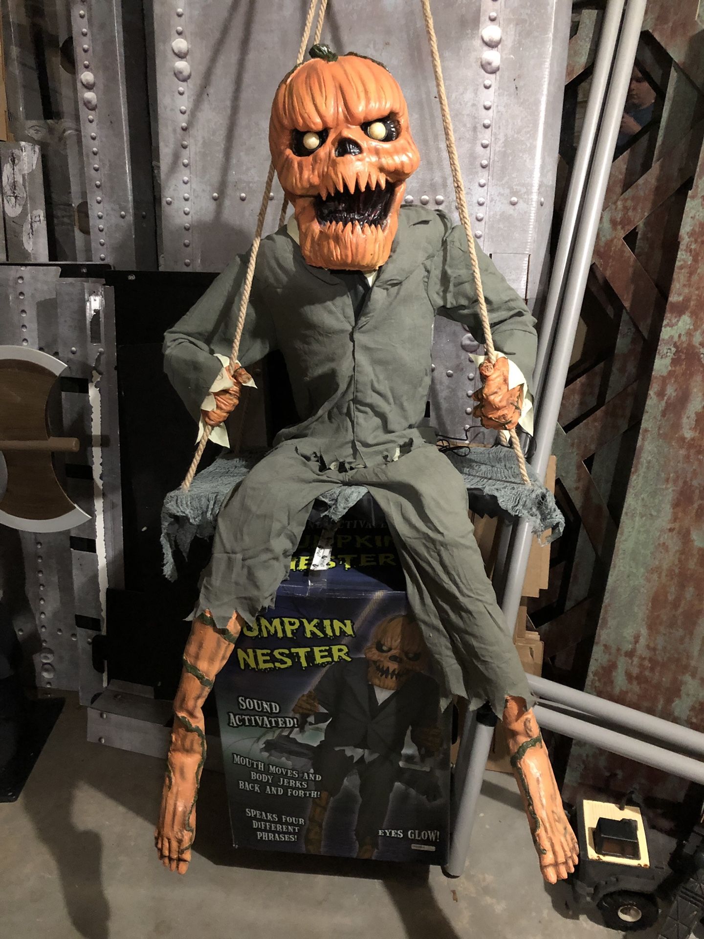 Spirit Halloween Pumpkin Nester Ultra Rare Animated Halloween Prop Holiday