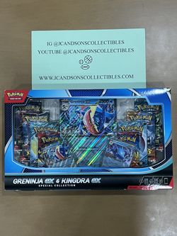 Pokemon Trading Card Game Greninja ex and Kingdra ex Special Collection Box New