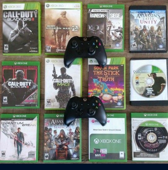 Xbox 360/xbox One Games And Controllers