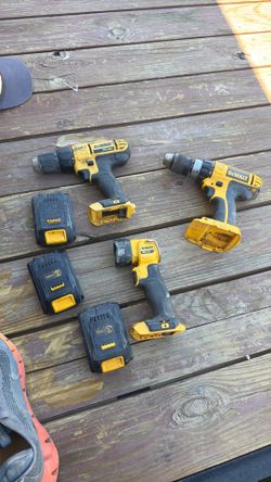 Dewalt drill and batteries