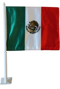 Mexico - 11 inch by 14 inch Car Flag