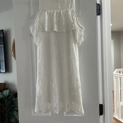 Lace White Dress