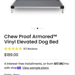 K9 BALL… Chew Proof Indestructible Dog Bed - Can be elevated