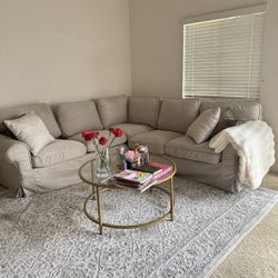  IKEA Beige Sectional Sofa – Excellent Condition 