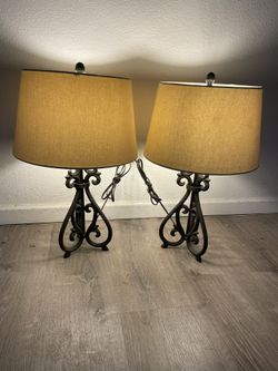 Wrought Iron Lamps