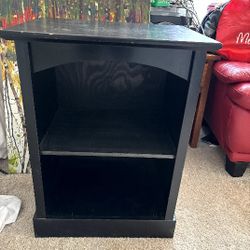 Black Bookcase Or Nightstand Or End Table