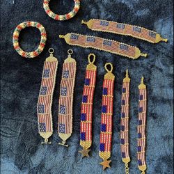 USA Beaded Bracelets