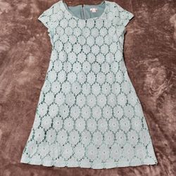 Mint Green Lace Overlay Dress