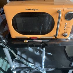 Orange microwave 
