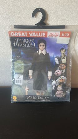 Wednesday Addams Family Child Costume Medium 8-10
