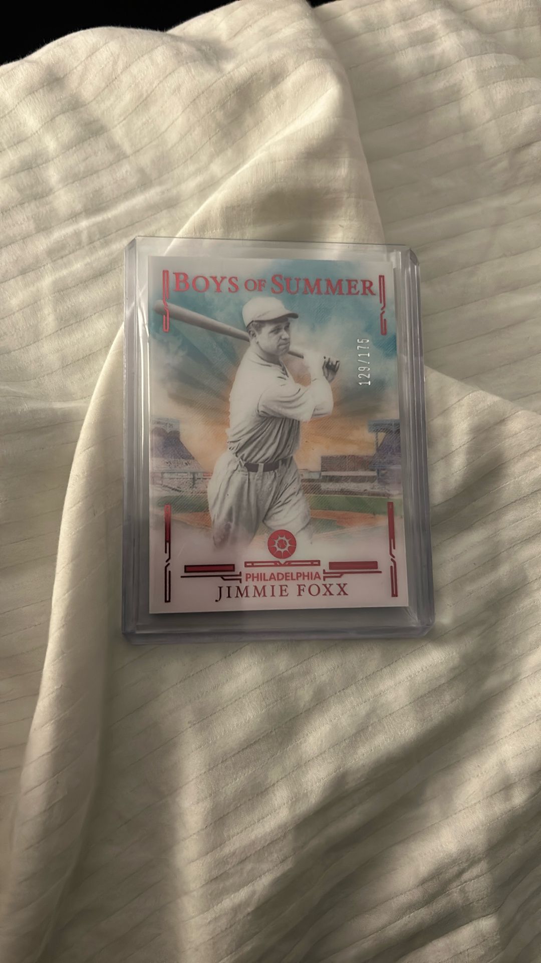2025 Panini Boys Of Summer Jimmie Foxx /175 Philadelphia Phillies HOF