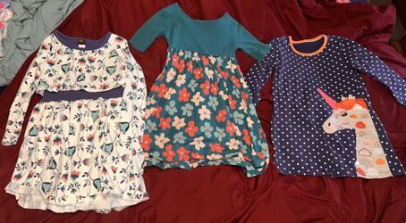 4T Tea Collection Dresses- Set Of 3