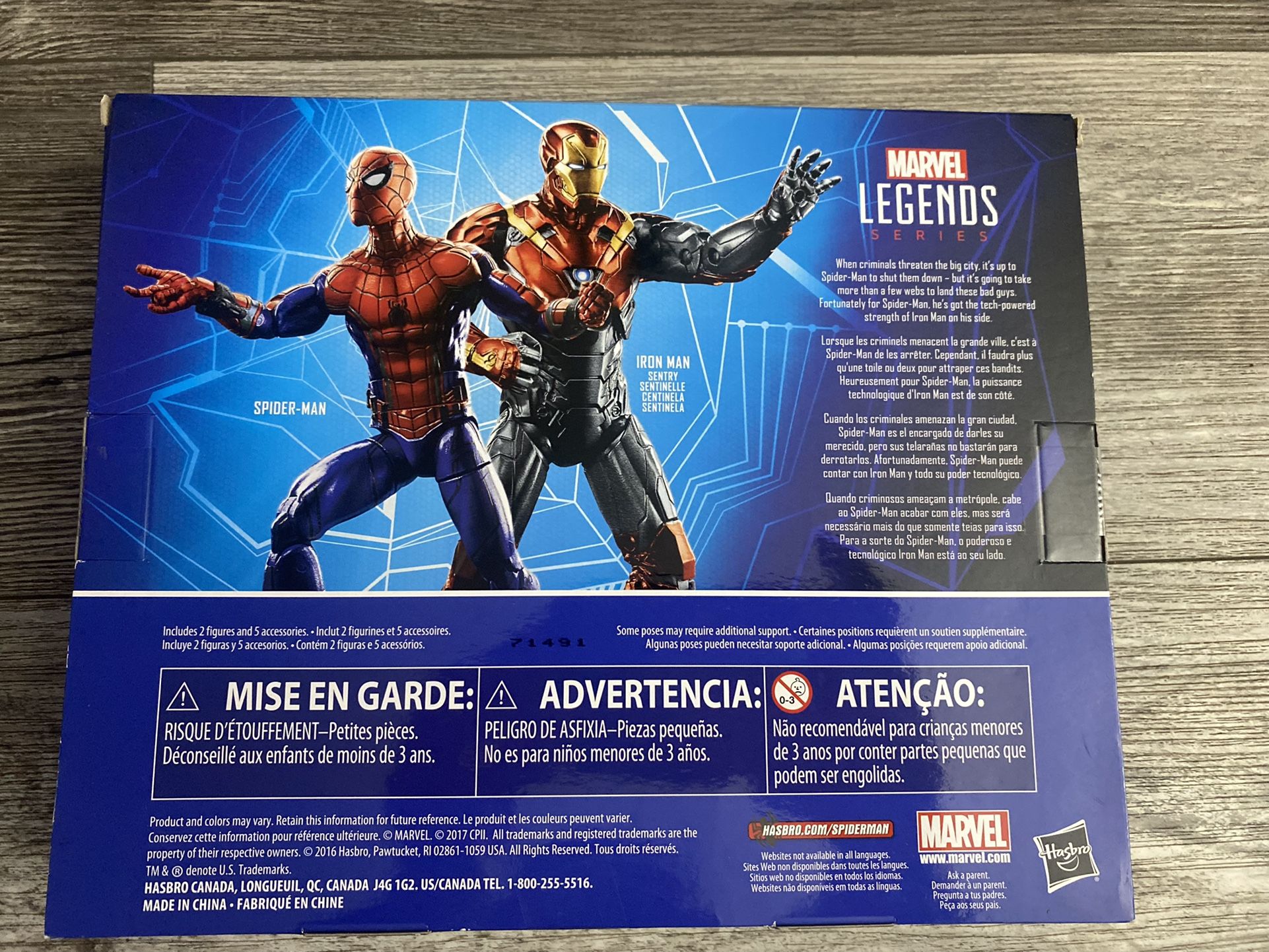 Marvel Legends Spider Man Iron Man Sentry Figures Homecoming