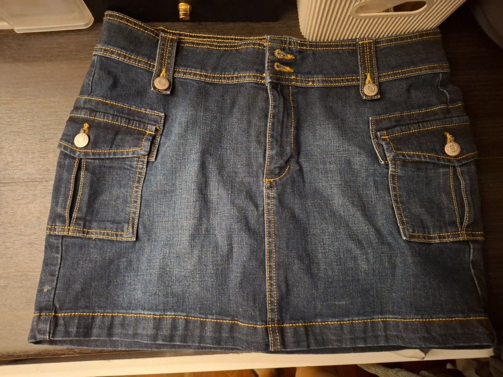 Mini Denim Skirt
