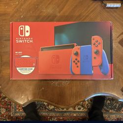 Nintendo Switch Mario Edition With Carrying Case
