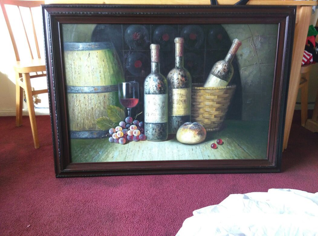 Wine painting