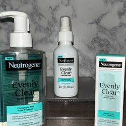 Brand NEW! 🆕   Neutrogena Face/Acne Care Products - Evenly Clear 