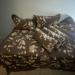 duvet cover with shams and pillows