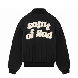 FEAR OF GOD x SAINT Mxxxxxx Saint of God Varsity Jacket
