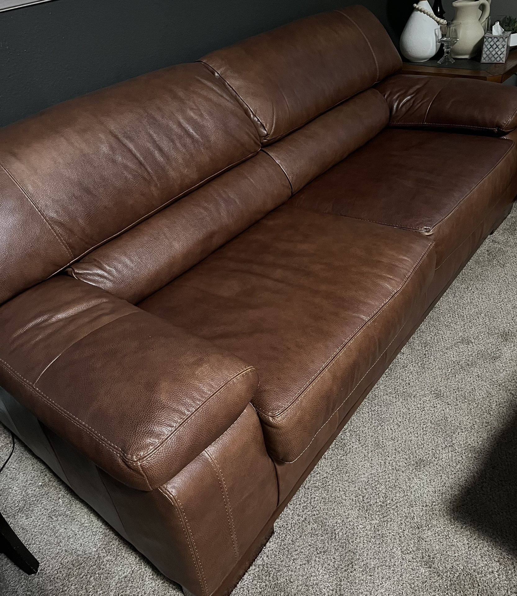 Leather Sofa Like New