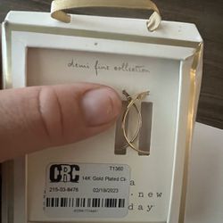 14k Gold Plated Hoop Earrings 