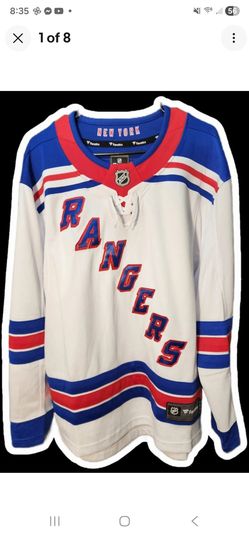 New York Rangers Fanatics Breakaway Blank Away Jersey White Mens Medium