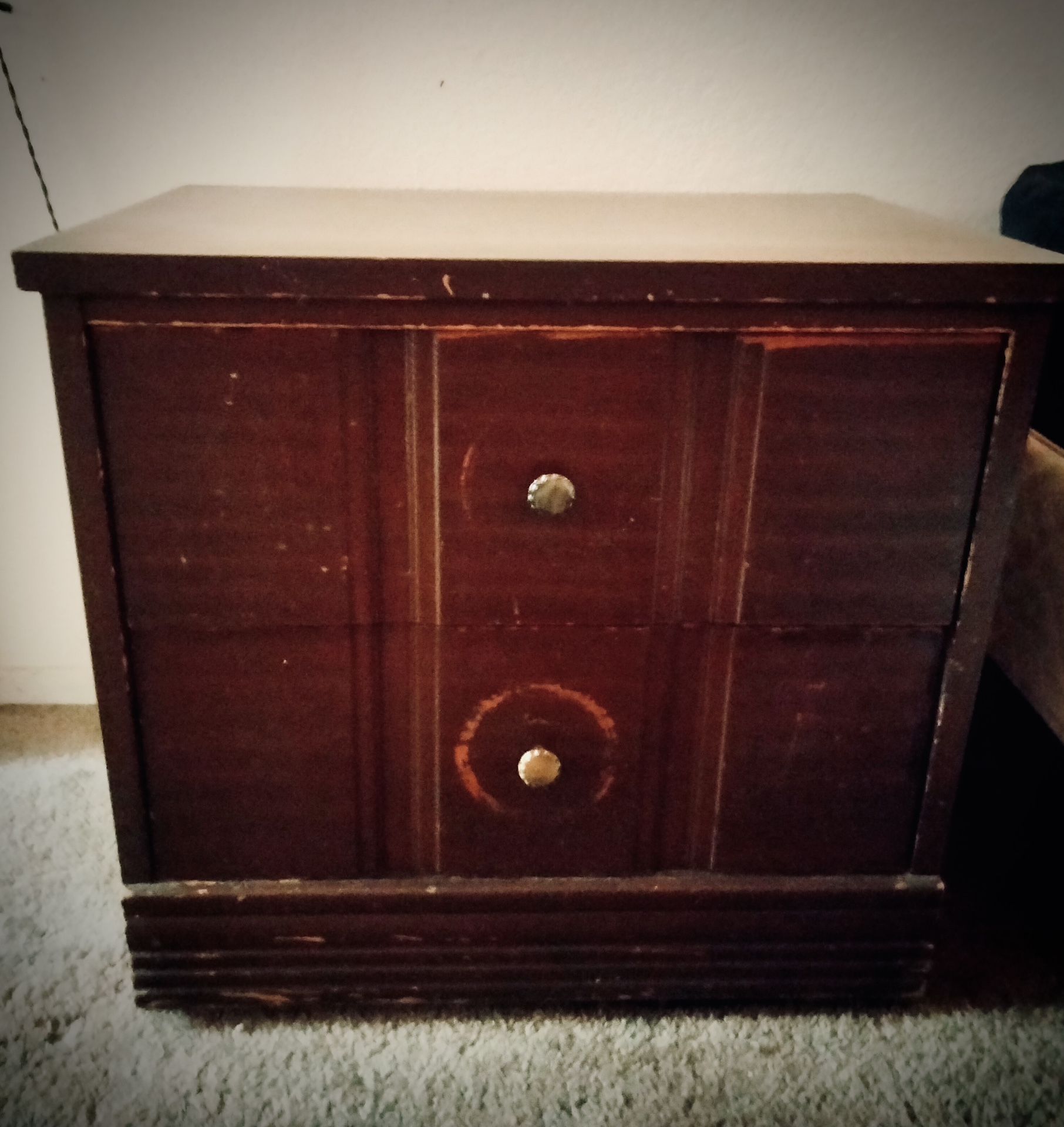 Strong Durable Wood Nightstand /End Table