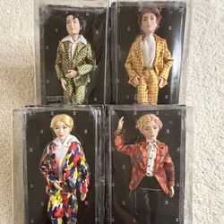 Mattel BTS Idol Fashion Dolls  K-Pop 11” Set of 4 