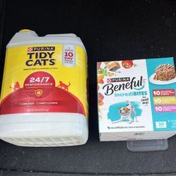 Purina Beneful Dog Food ( Small Breed) And Purina Cat Litter (20 Lb)