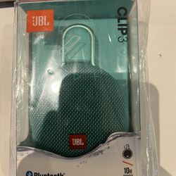 Aqua Blue JBL Clip 3 Speaker 