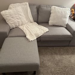 Ikea Kivik loveseat with 2 ottomans