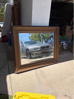 Vintage Mirror 53x43 with brass frame