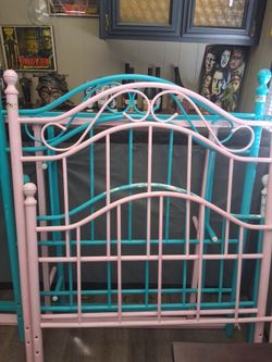 Metal Bed Headboard and Footboard Set
