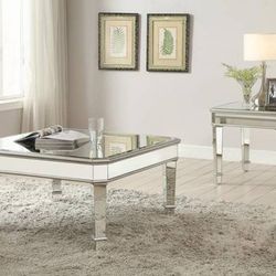 Modern Coffee Table In Silver Finish! Lowest Prices Ever!
