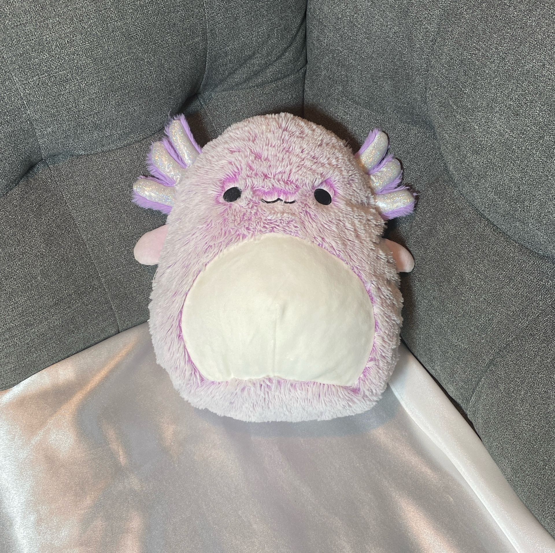FuzzAMallows Purple Axolotl Plush by Kellytoy 12” Lavender Plush Toy