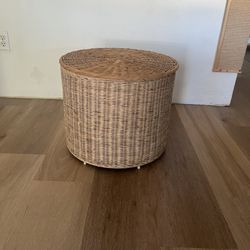 IKEA Tolkning Wicker Storage Ottoman