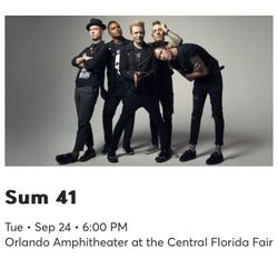 One Sum 41 Ticket to Sold Out Orlando Show