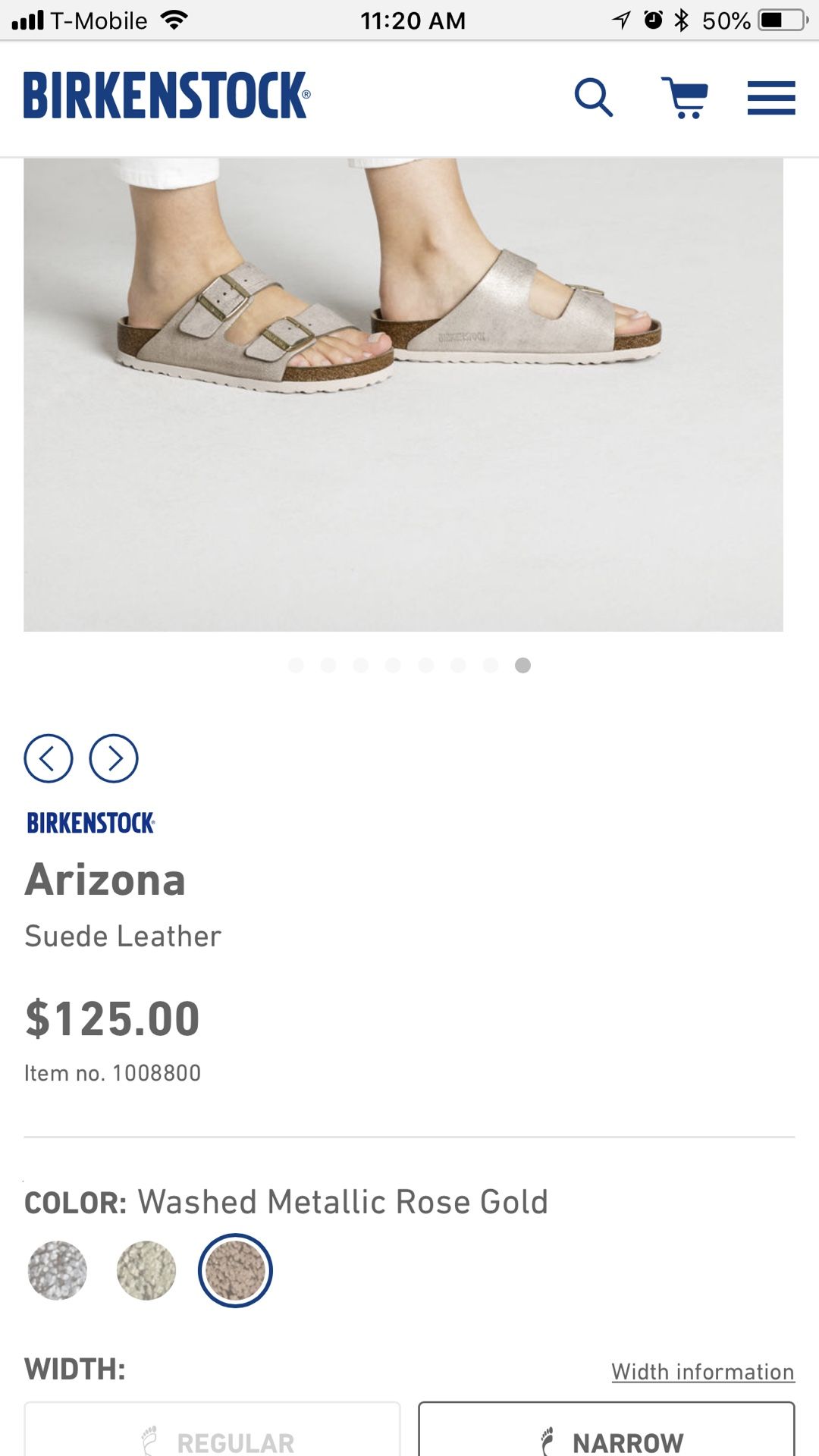 Birkenstock Arizona 37 Suede Leather Washed Metallic Rose Gold for Sale in Seattle WA OfferUp