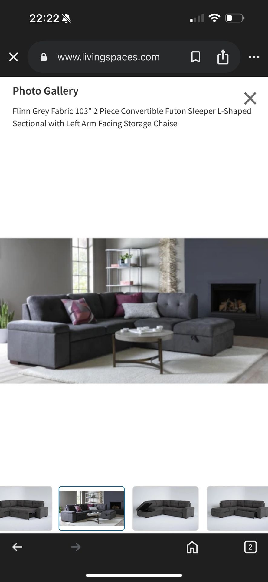 living Spaces Couch