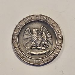 1962 New Mexico Golden Anniversary 999 Fine Silver Medal