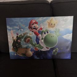 SUPER MARIO Bros GALAXY CANVAS PRINT