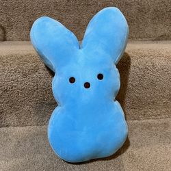 Peeps Large Blue Plush Peep Stuffed Animal 11” Easter Peep Plush Bunny