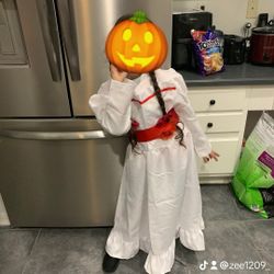 Girls Annabelle Dress For Halloween 