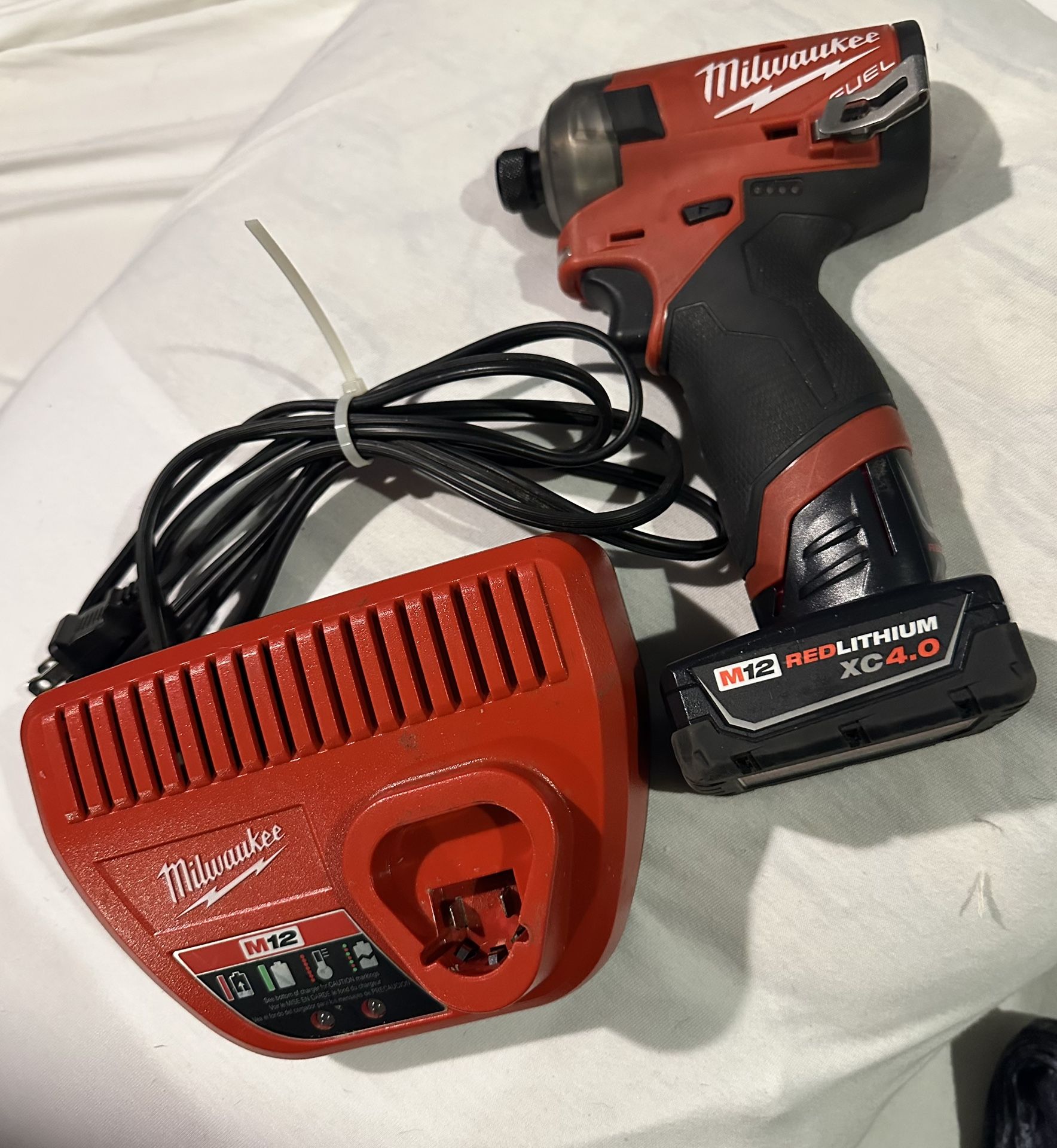 Milwaukee M12 FUEL SURGE 12V 1/4 in. Hex Impact Driver W/ 4.0 Battery