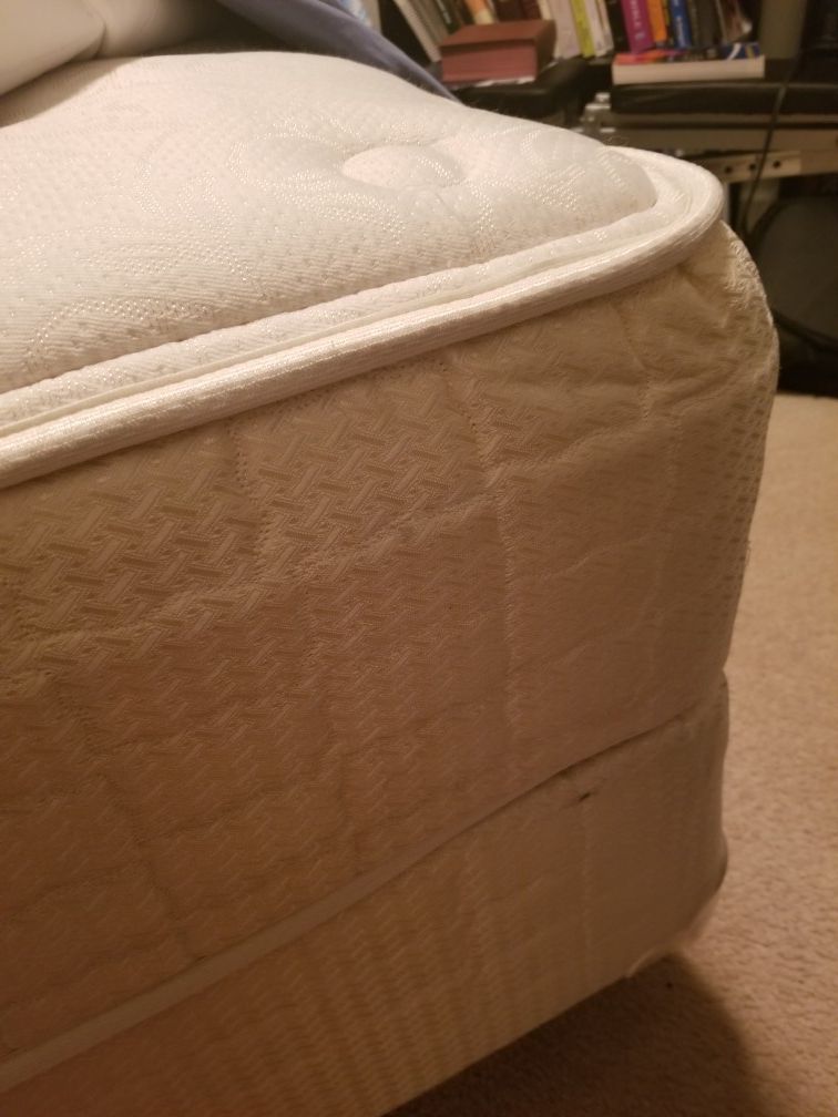 Queen size mattress with box spring